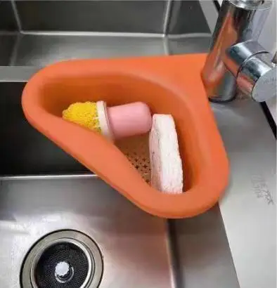 Hot Sale Swan Drain Basket Sink Multi-Functional Hanging Filtering Draining Rack for Kitchen