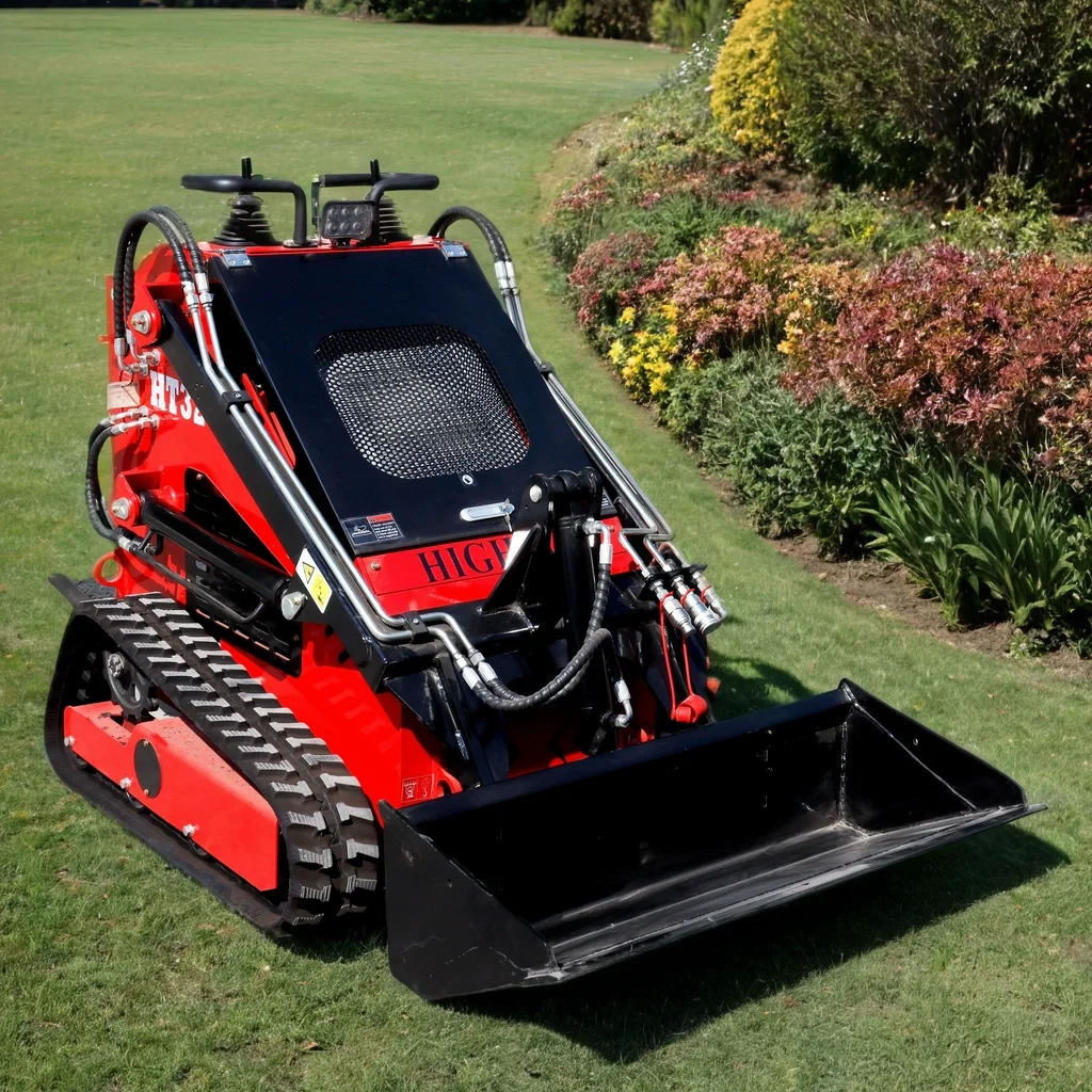 product ht380t 23hp mini triangle track skid steer loader pilot control diesel gasoline engine epa euro v approved-10