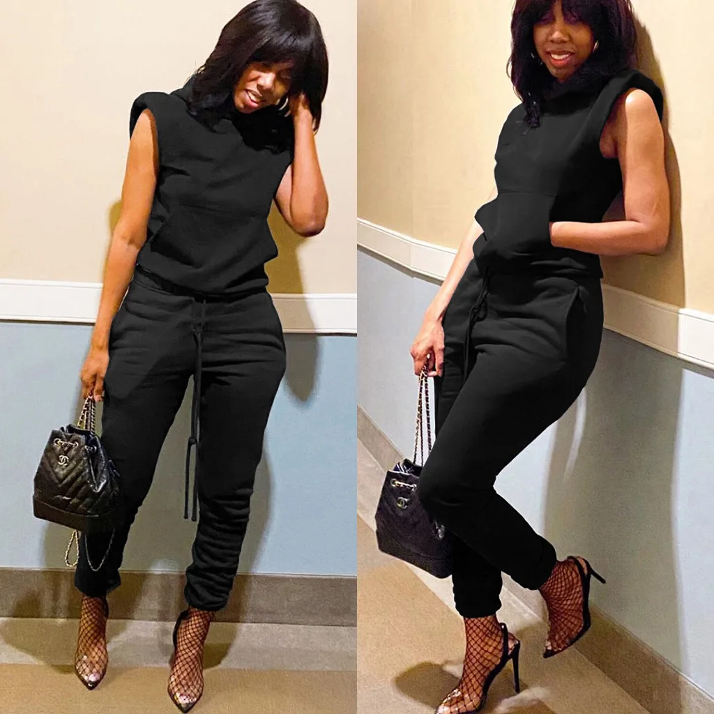 Pants Set Ladies Sweat Suits Women 