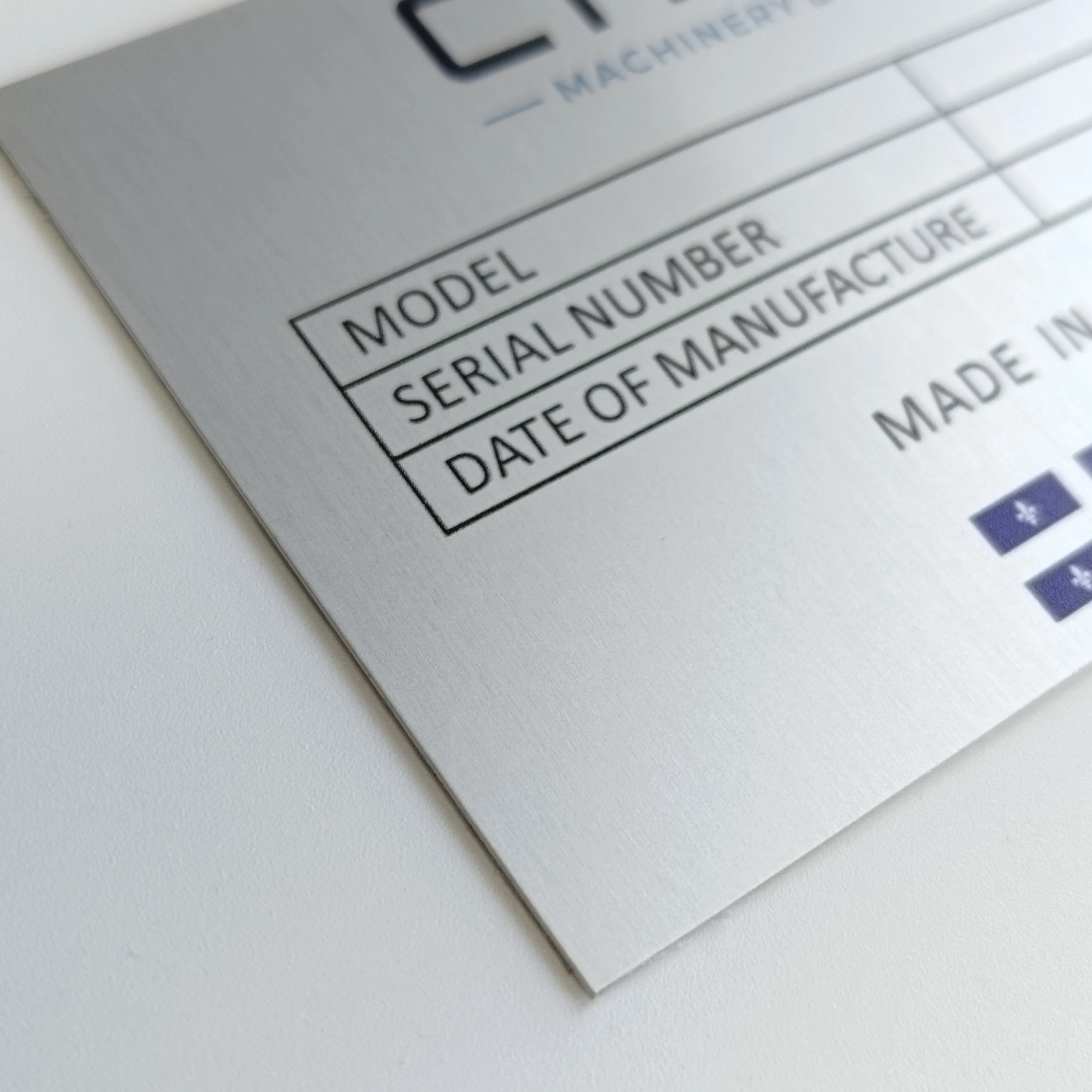 product self adhesive aluminum name plates sign anodised metal nameplate tags anodized aluminium labels291-10