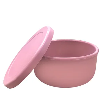 Wholesale Silicone Crisper Bowl Microwave Oven Heating With Cover Office Lunch Box Tableware