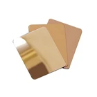 Gold BA 2B 4K Brushed Surface Finish Stainless Steel Sheet Metal Gold 1mm Thick Stainless Steel Plate