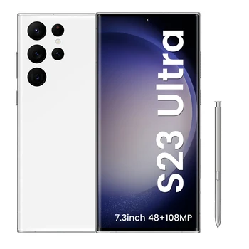 2023 Cheap Hot Selling S23 Ultra 16gb+1tb Smartphone 7.3 Inch 32mp+64mp Android 12 5g Mobile Cell Smart Phone Factory