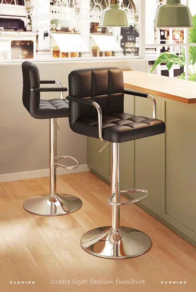 Branded Furniture Leather bar Chairs Counter Height Chair for Kitchen bar Cabinet bar Comptoir details