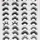 Eyelash 25 Mm Lash Wholesale Crazy Kid Siberian 3d Mink Eyelash Custom Label Book 16 False Bulk Eyelash Pack