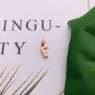 Silver Plated Rose Silversilver S925 Silver Plated 18k Rose Gold Letter Fashion Pendant Accessories Women's Gift Jewelry