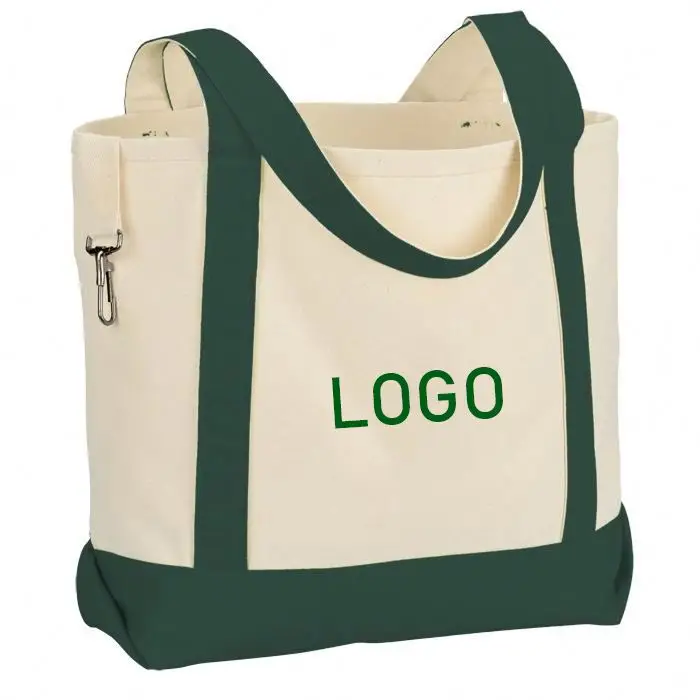 High Quality Wholesale travel canvas bag weekender printed luggage organic canvas bag cotton with zipp