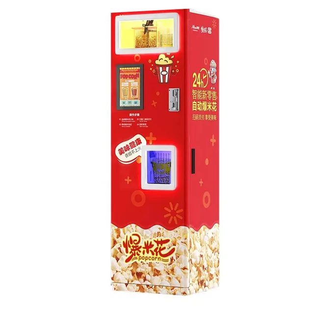 Self Small  Commercial Popcorn Vending Machine Portable Popcorn Machine For Party