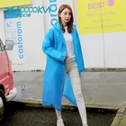 Yellow MJ817 High Quality Yellow Colorful Clear Transparent Waterproof Custom Adult Fashon EVA Rain Coat