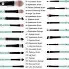 Makeup None Label Fluffy Makeup Brush Sets Custom Vendors 20PC Black Brush Kit Professional Make Up Brushes