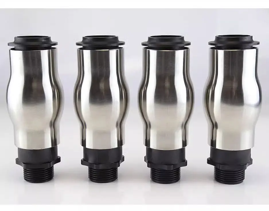 Stainless Steel Frothy Fountain Nozzle Bubbling Waterscape Pond Sprayhead for Stone Garden Products manufacture