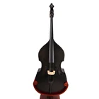 Chinese manufacture black student plywood double bass 4/4