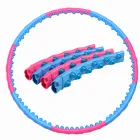 Hoop Waist Slim 1.1kgs 8 Parts Detachable Weighted Exercise Fitness PE Fitness Hoop