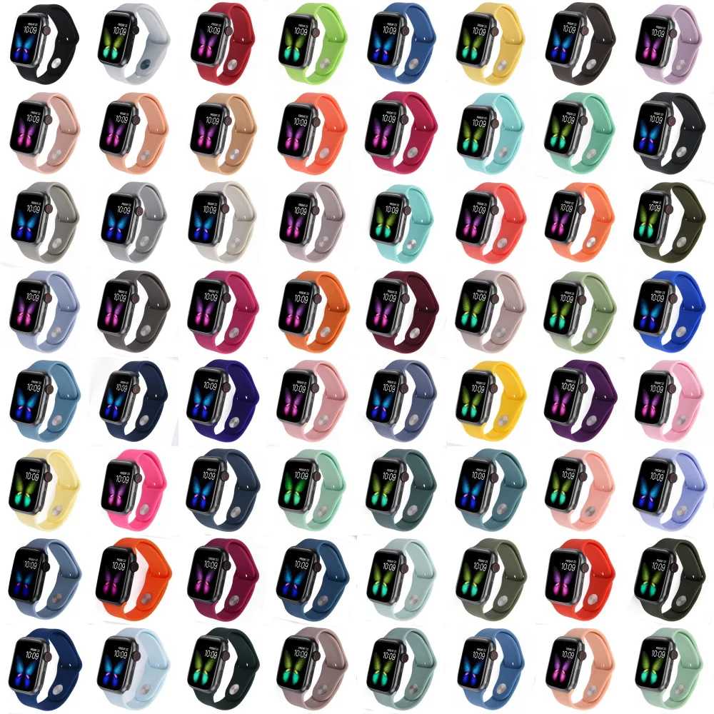 2025 38MM-44MM Replaceable Watchband Magic Silicone Strap Band Elegant resin watch for