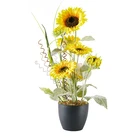 Design Flower New Arrivals New Design China Artificial Sun Flower With Sunflower In A Pot