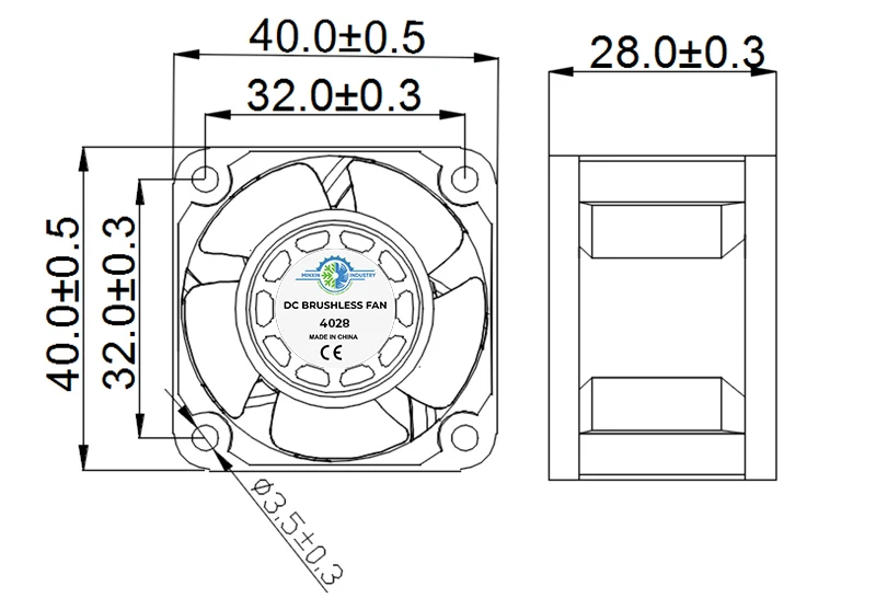 Fan, 4028A, 40mm, 5V, 12V - detail 26