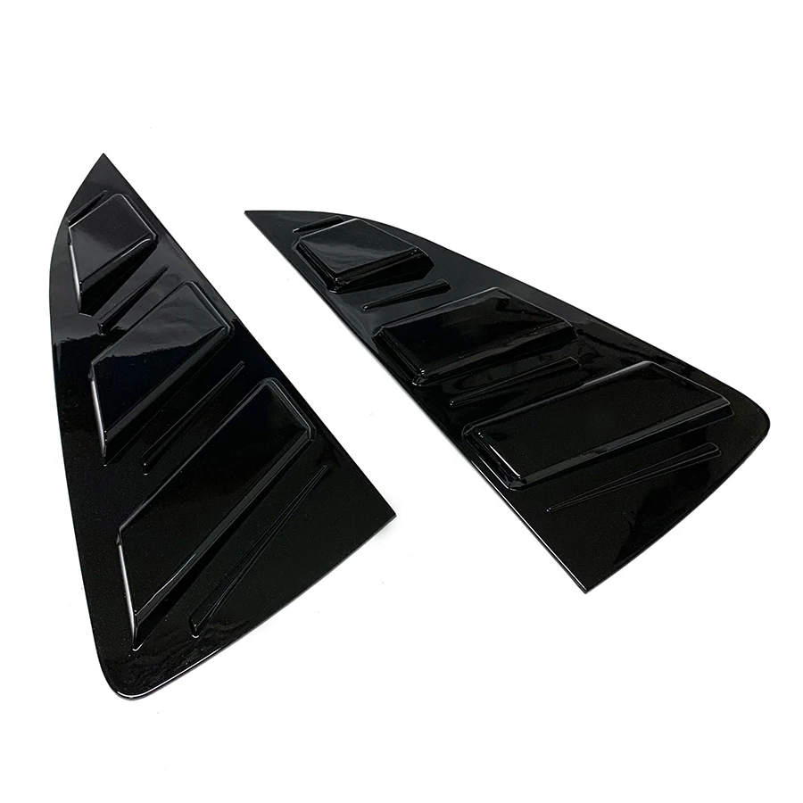 product car rear window shutter cover trim window louver side vent trim fit for vw polo 2014 2018 accessories-4