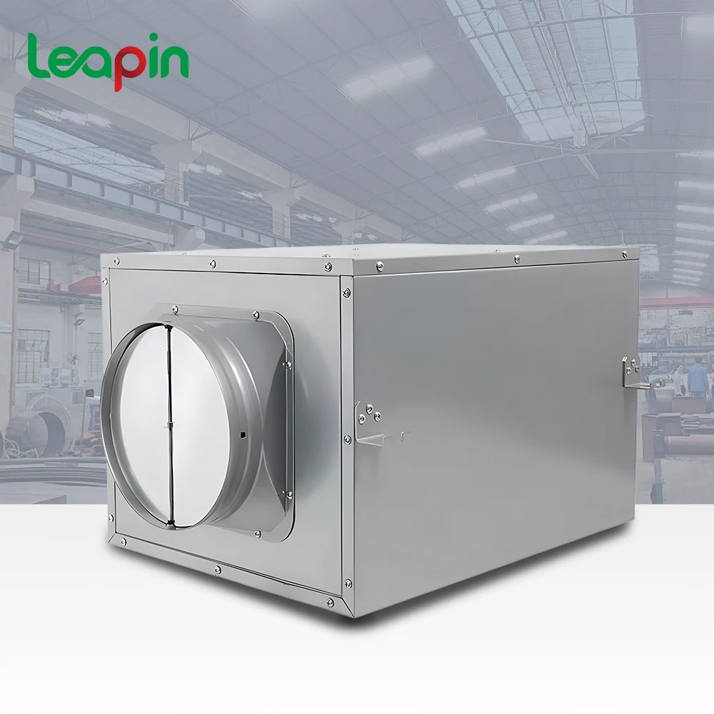 Leapin Low Noise Centrifugal Rectangular Duct Fan Silent Exhaust Air