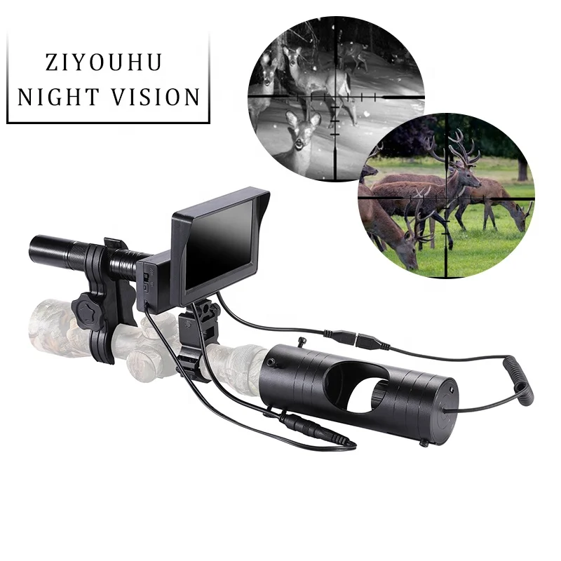 Night Vision Scope Digital Infrared With Battery Monitor and Flashlight 2 sizes 