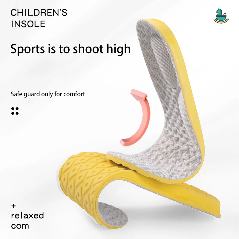 High Elasticity Kids Insoles Shock Absorbing Shoe Pads High Elasticity Kids Insoles Shock Absorbing Shoe Pads