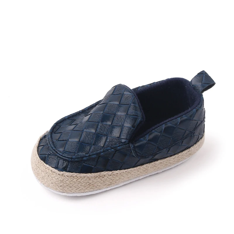 Infants Solid Color Diamond Check Soft Soled Non-slip Baby Breathable Toddler Shoes details
