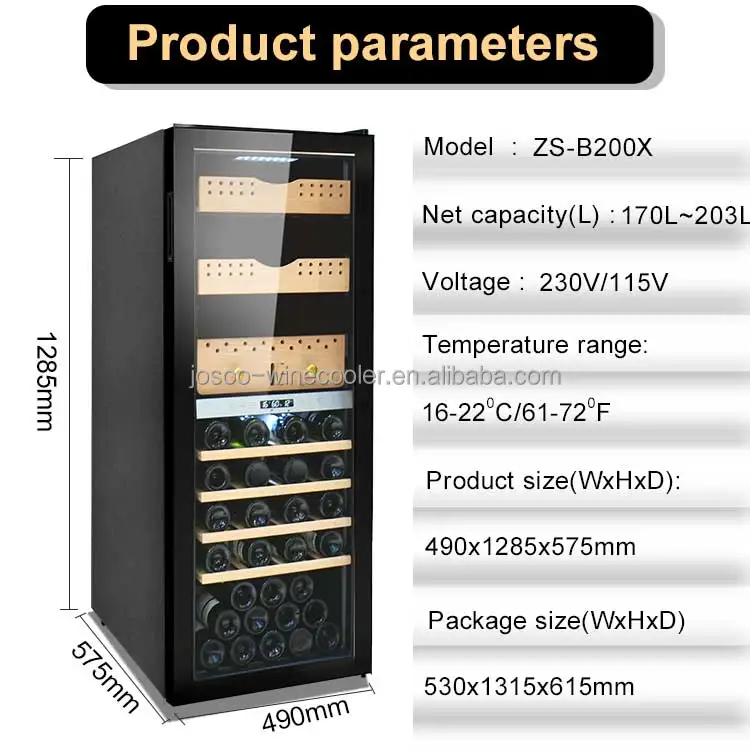 Wine Cellar Cigar Cooler, Stainless, Steel - detail 26