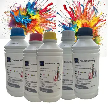 Factory Price High Quality DTF CMYKW  Digital Printing Water Transfer Pigment ink