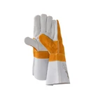 Puncture Gloves Puncture Resistant Cow Split Leather Welding Gloves For Usa