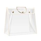 Purse Handbags Clutch Transparent PVC Dust Bag Organizer Purse Handbags Women Protector With Hook