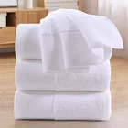 Terry Cotton Towels Cotton Wholesale Soft White Absorbent Terry Quality Luxury Hotel 100% Cotton Bath Towels