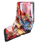 Scarfs Square Custom Logo Women Spring Summer Chinese Large Silk Scarfs Square