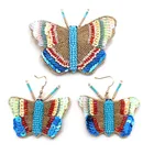 Fashion Beads Earrings Women Fashion Rice Beads Earrings Jewelry Glitter Sequin Waterdrop Butterfly Earrings