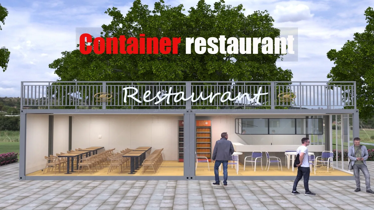 Container Restaurant With Kitchen Modular Living Prefabricated Prefab