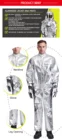 Fire Suit Overall Suit 4HV ISO 11612 3-layer High Quality Aluminized Fire Suit Fire Proximators Suit