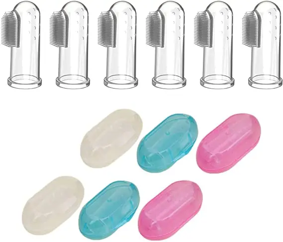 Premium Quality Soft touch Silicone Finger Toothbrush Cleaning Finger Brush baby Toothbrush