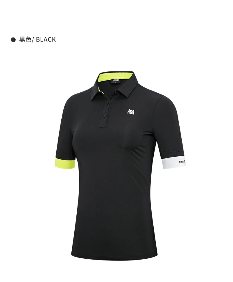 PGM YF557 womens golf apparel set golf shirts summer sport golf clothing企业官网