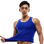 T-shirt Top Newest Selling Men's Vest Modal Round Neck Wide Shoulder Vest Custom T-shirt Base Top