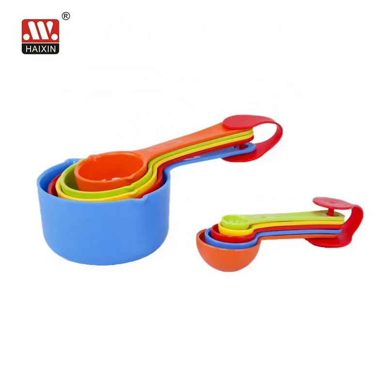 Wholesale customized micro suger coffee and tea measuring spoons sets plastic measuring scoop