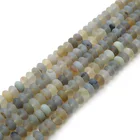 Beads Gemstone Beads Wholesale Natural Rondelle Shape Beads Grey Matte Agate Gemstone Beads For Jewelry Making