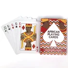 Poker Top Sale Factory Customized Logo African Coated Paper Playing Cards Poker 54 Deck