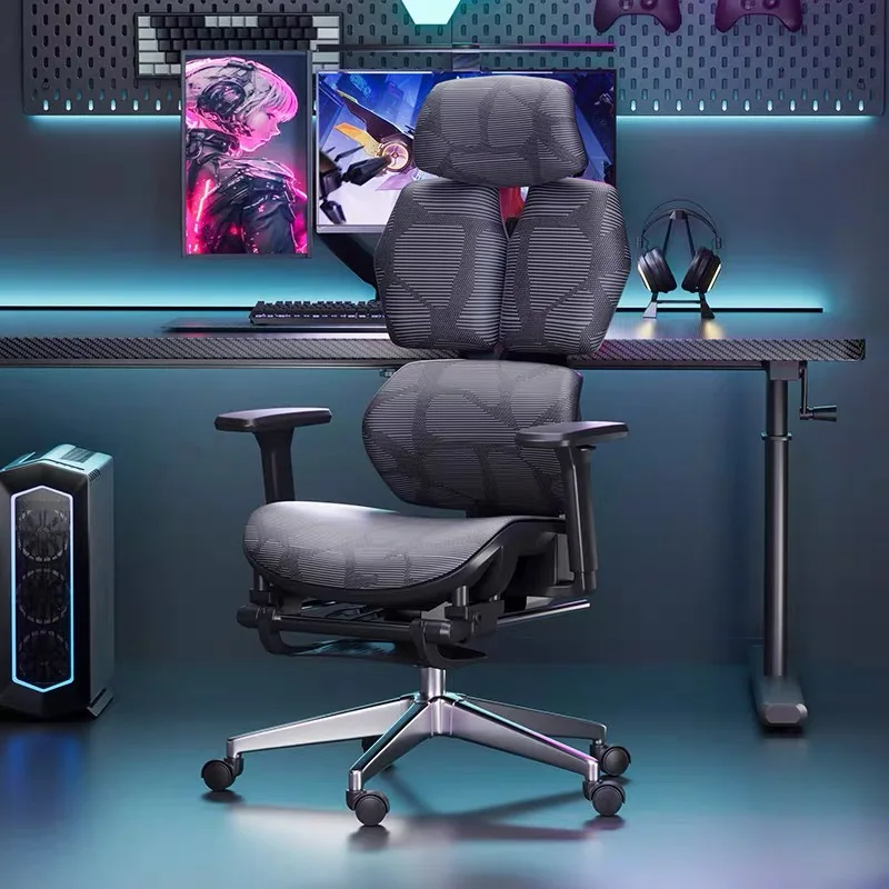 Ergonomic High Back Gaming Chair Reclining with Footrest Big and Lumbar Support & Adjustable 4D Armrests for Adults