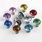 Hoone New Arrival Customize Color Glass Kitchen Acrylic Wardrobe Drawer Crystal Diamond Knobs