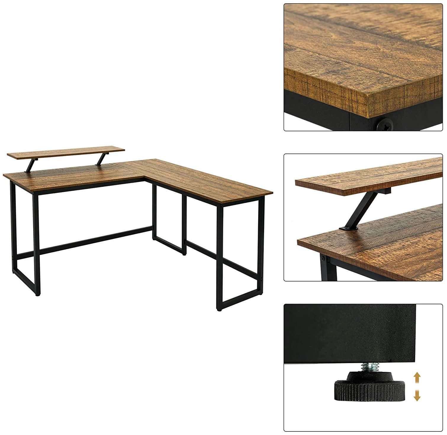 Nordic Pc Table Corner Study Table Gaming Large Cheap Wall Mounted L Shaped Computer Desk For Home L Shape Commercial Chairs