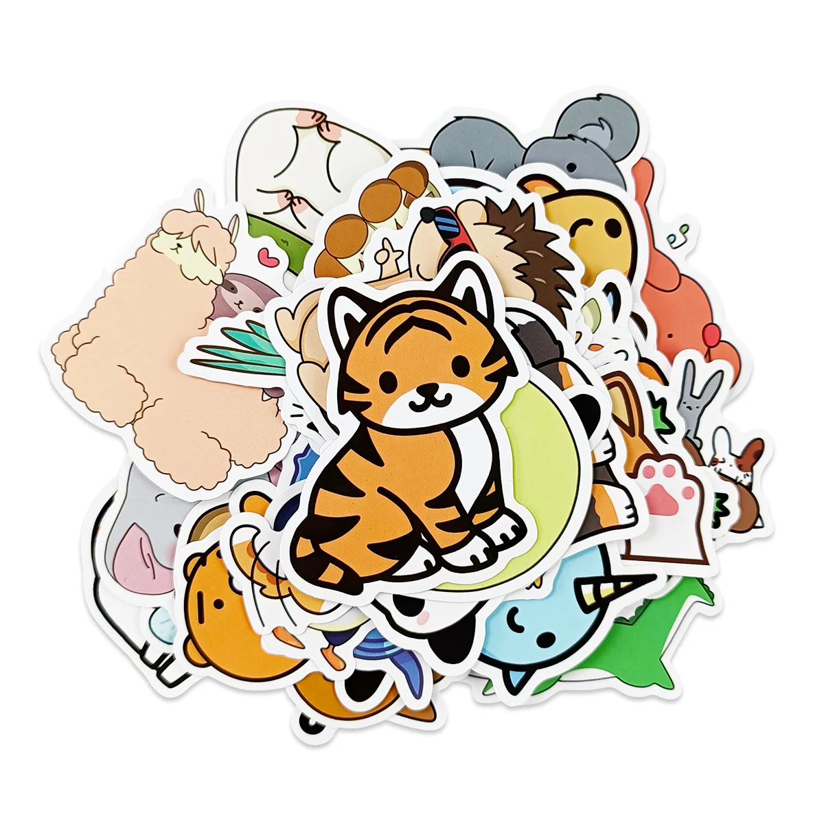 Custom Printing Waterproof Vinyl Stickers Cute Cartoon Anime Logo Mockup For Laptop Car Water Bottle Paper Die Cut Stickers