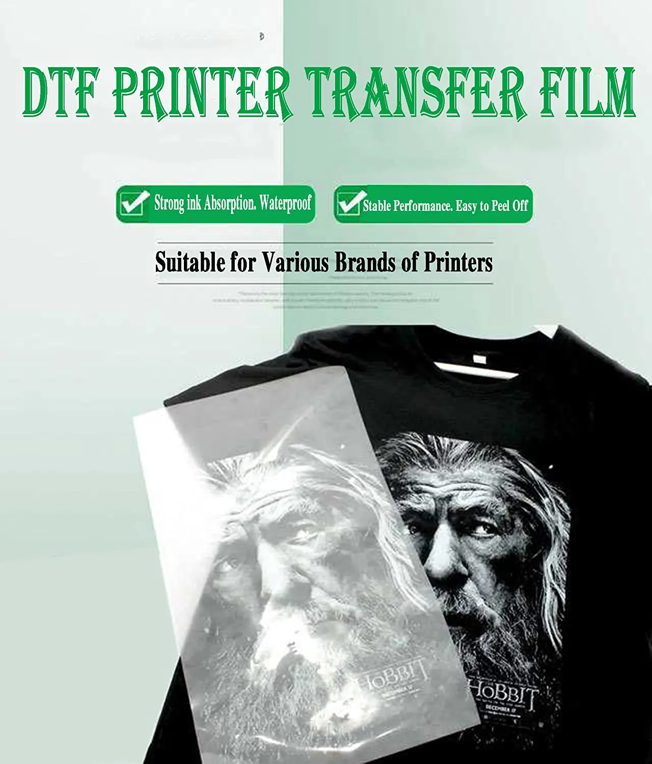 Dtf Transfer Film Paper Roll Dtf Film Premium Roll Pet Heat Transfer