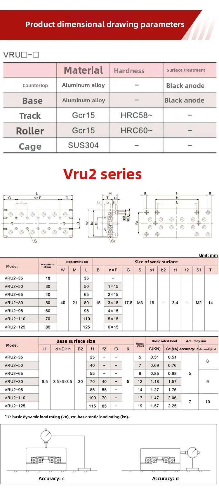 product vru simple linear x axis sliding table slider cross roller guide single axis displacement table workbench with motor and gear-14