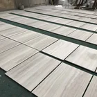 Tiles Cheap Chinese Marble Wooden White Driftwood Haisa Light Marble For Wall Cladding Flooring Tiles