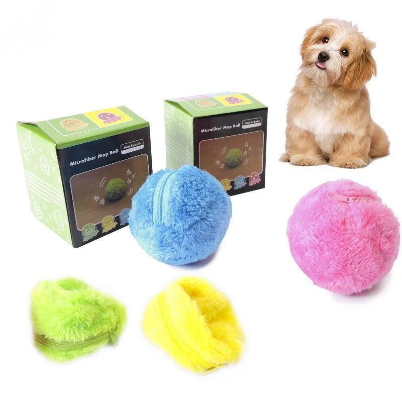 microfiber mop ball dog