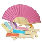 Fans Fashion Hot Sale Bamboo Hand Held Fans Mini Handfan With Custom Logo