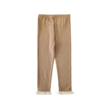 2023 Autumn New Design Thermal Leggings Baby Girls Trousers Pure Cotton Yoga Pants Wholesale Kids Girls Clothing Leggings